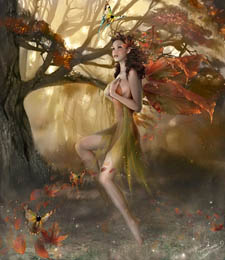night elf in forest